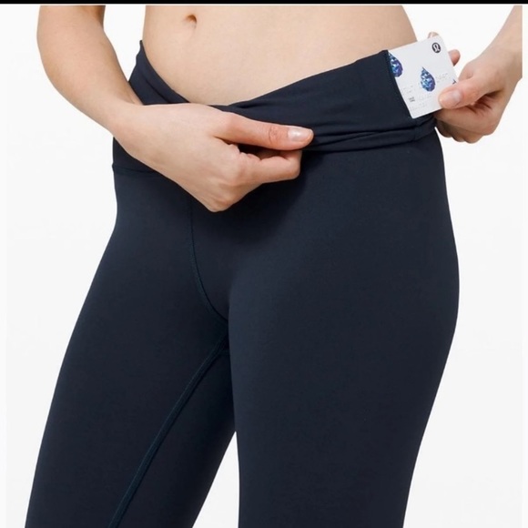 NWT Lululemon Wunder train HR crop 21" 6 blue - Picture 4 of 6
